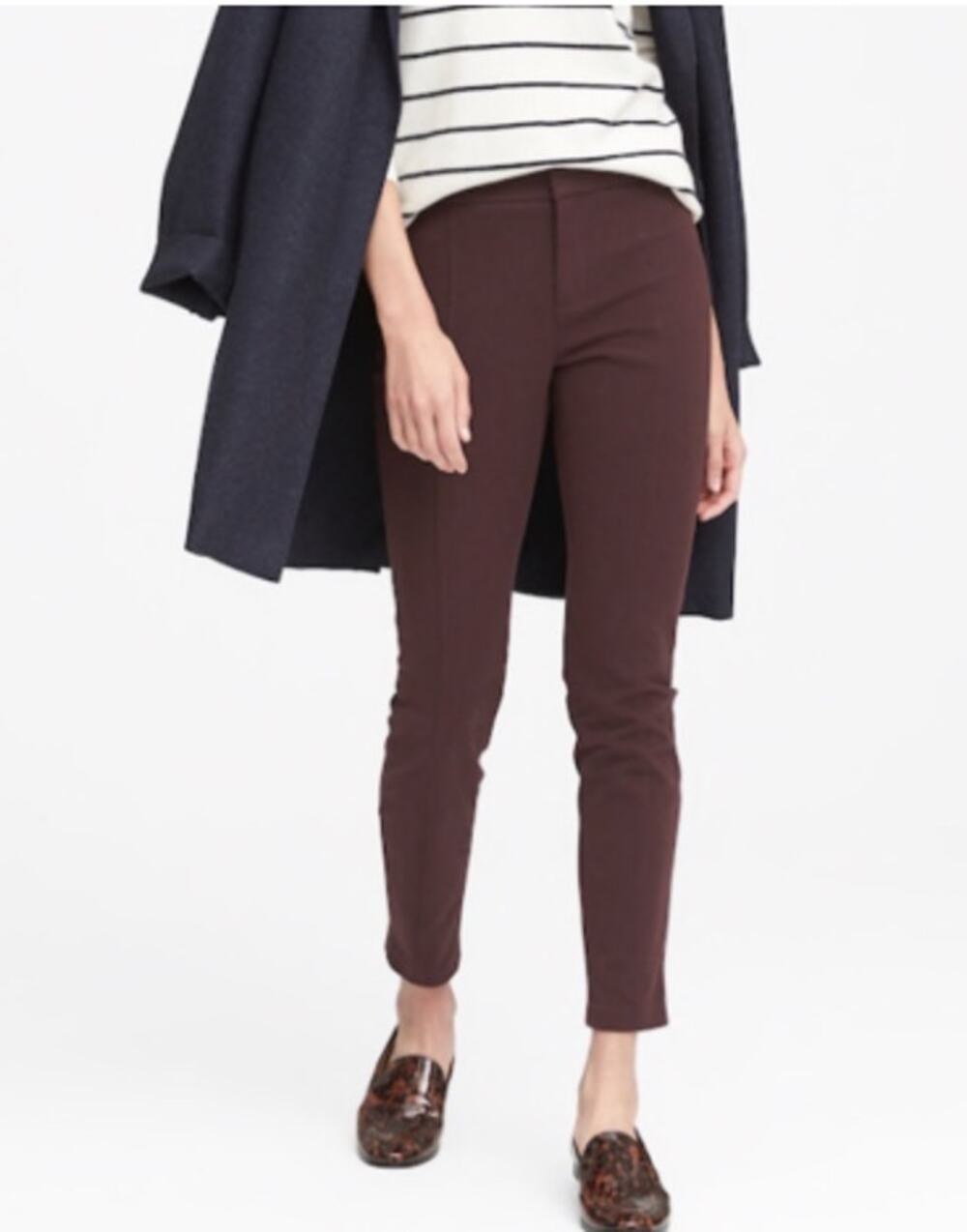 Banana Republic Burgundy Sloan Pants Size 4